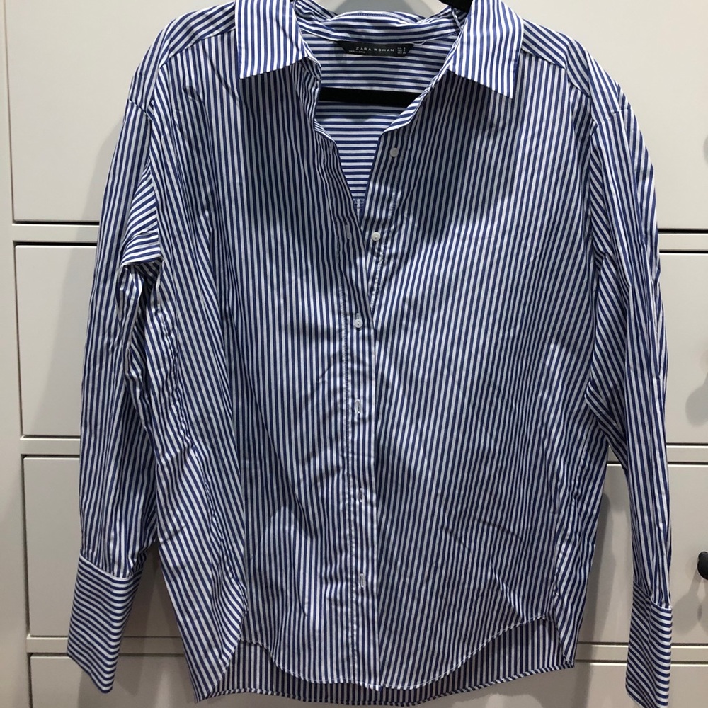 Zara striped blouse